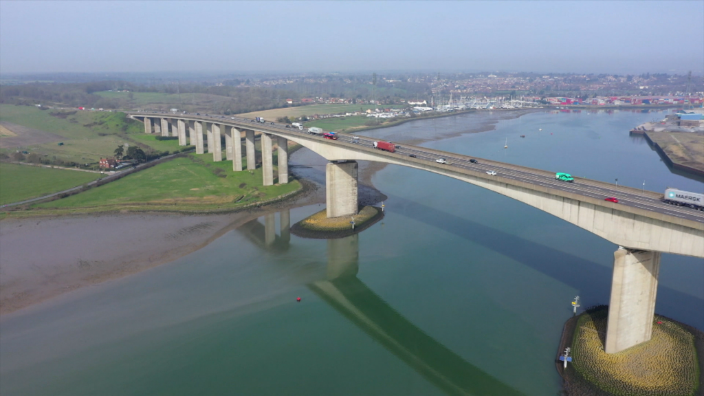 orwell bridge closure